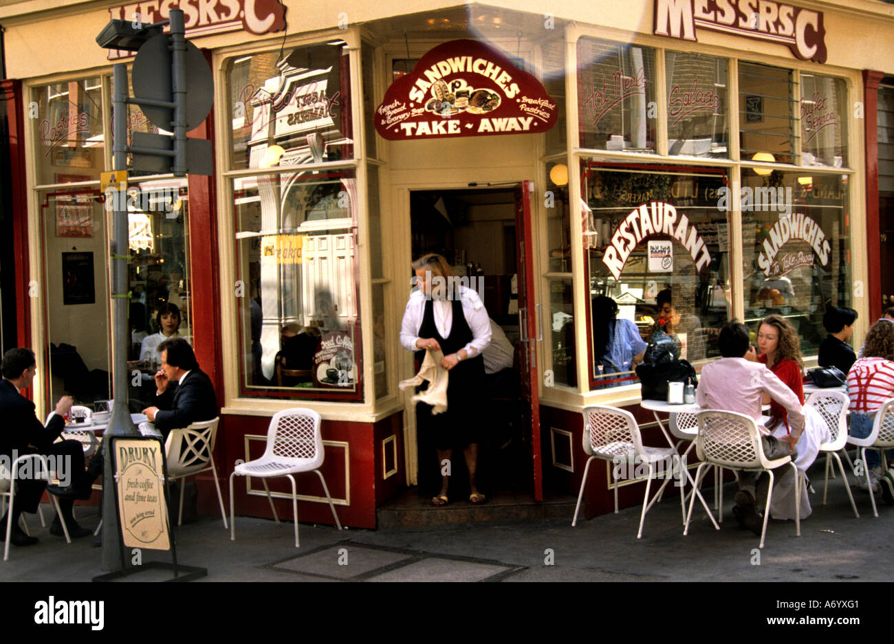 L'extrémité ouest de la ville de Londres Soho Bar Pub Restaurant Banque D'Images