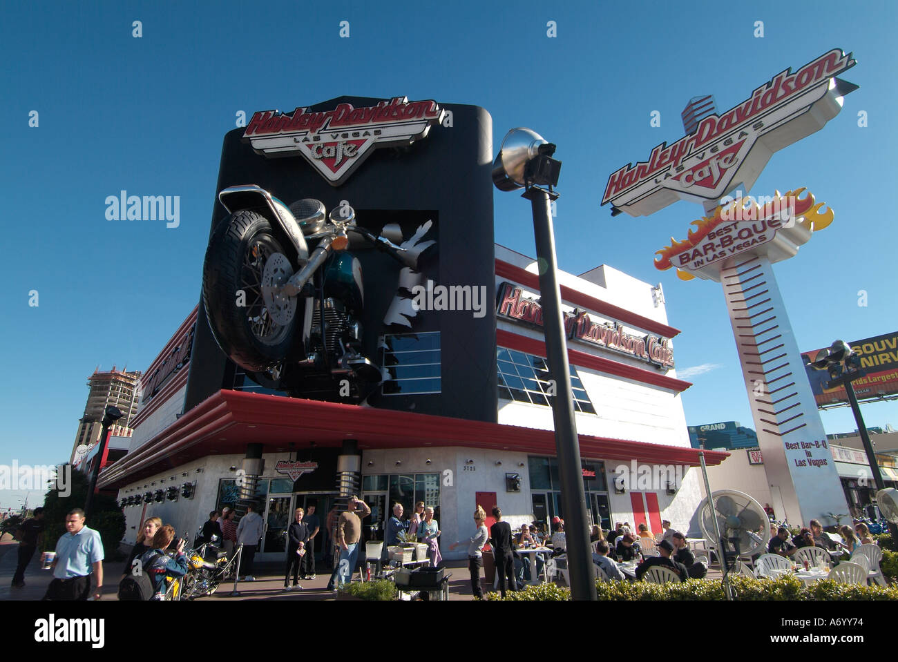 Harley Davidson Cafe Las Vegas Nevada Banque D'Images