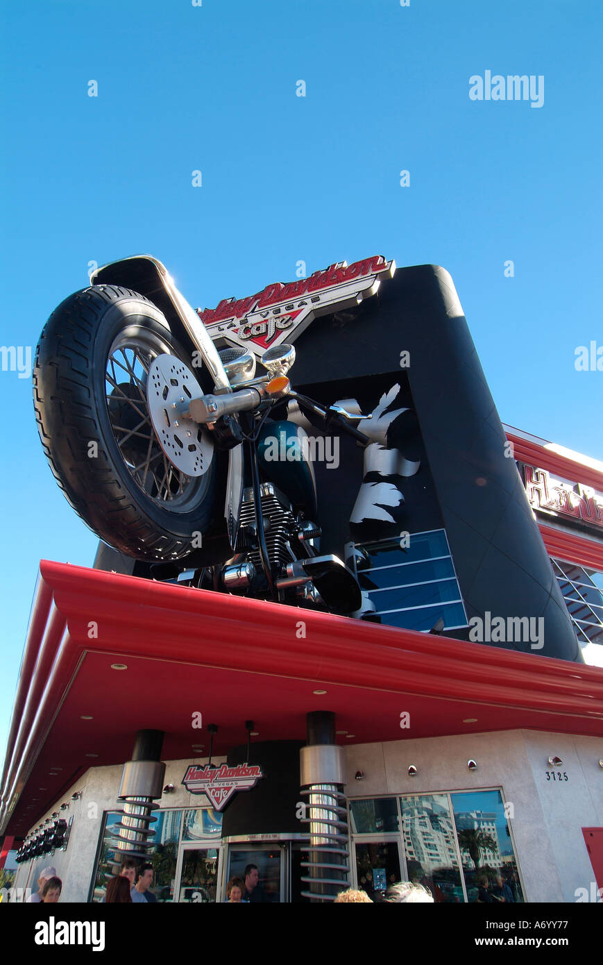 Harley Davidson Cafe Las Vegas Nevada Banque D'Images
