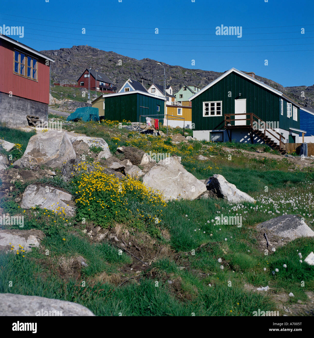 Régions polaires Groenland Julianehab Banque D'Images