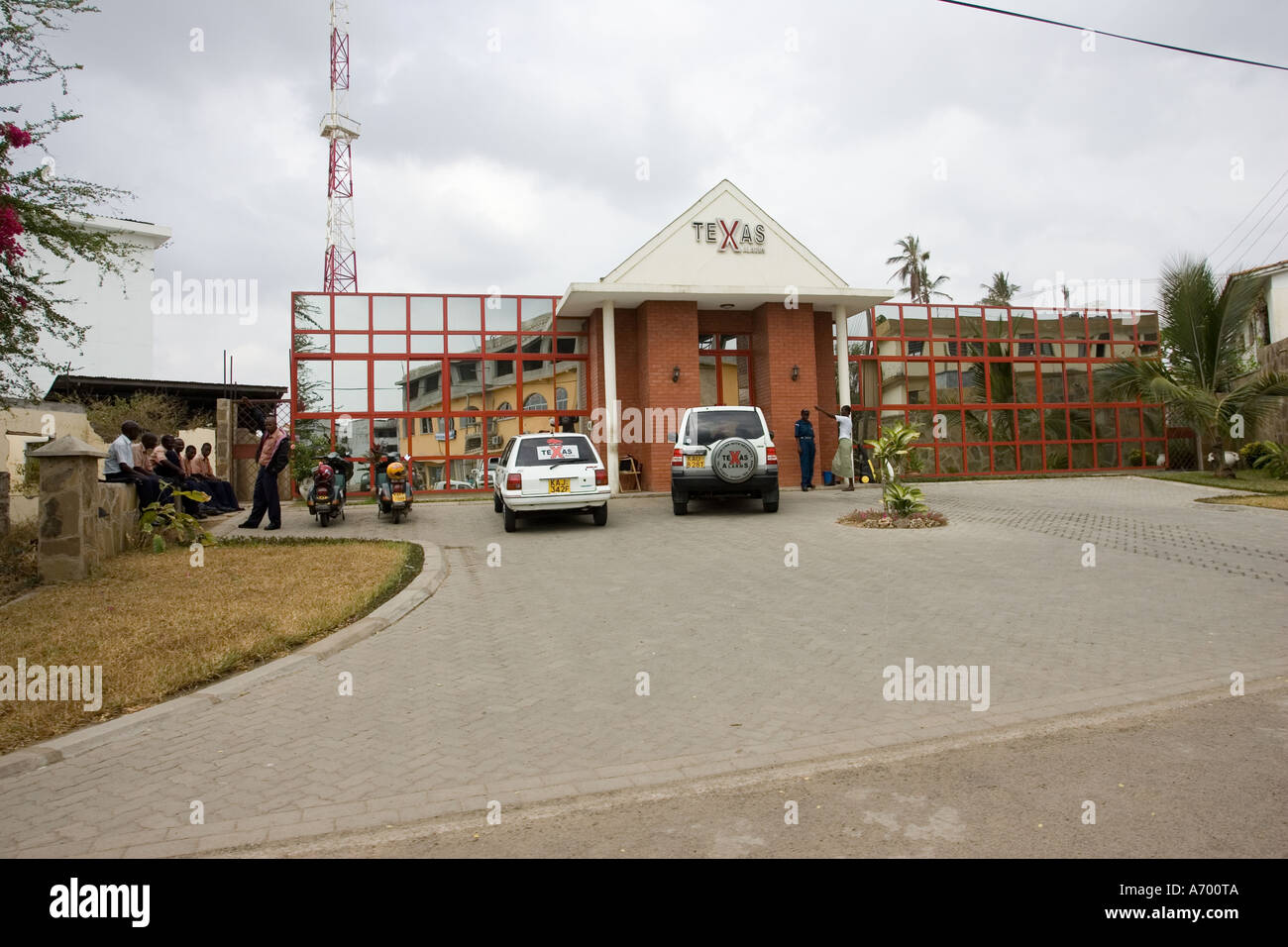 Les alarmes du Texas qui fournit de l'administration centrale des gardes de sécurité pour les propriétés de Mombasa Kenya Afrique de l'Est Banque D'Images