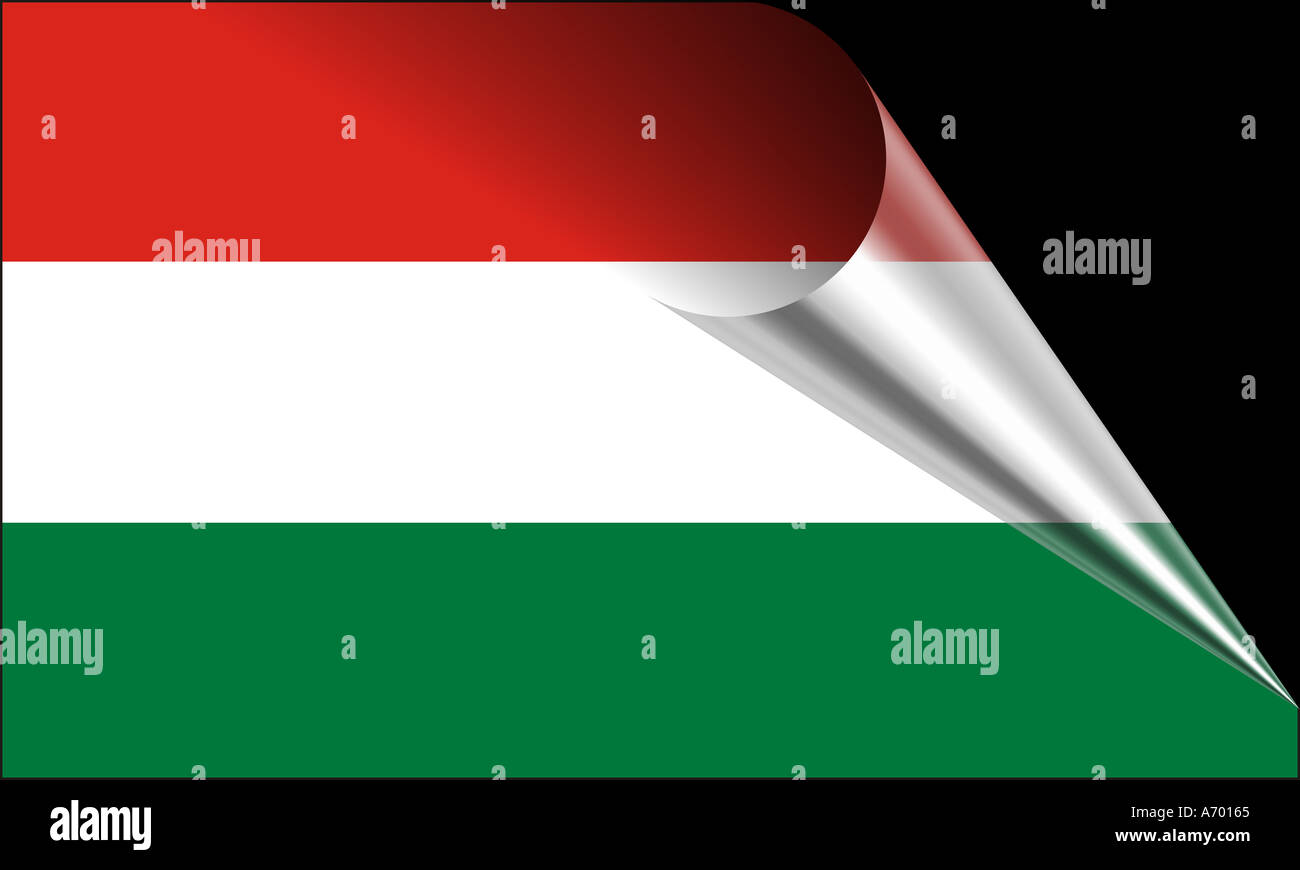 Drapeau de la Hongrie La Hongrie Banque D'Images