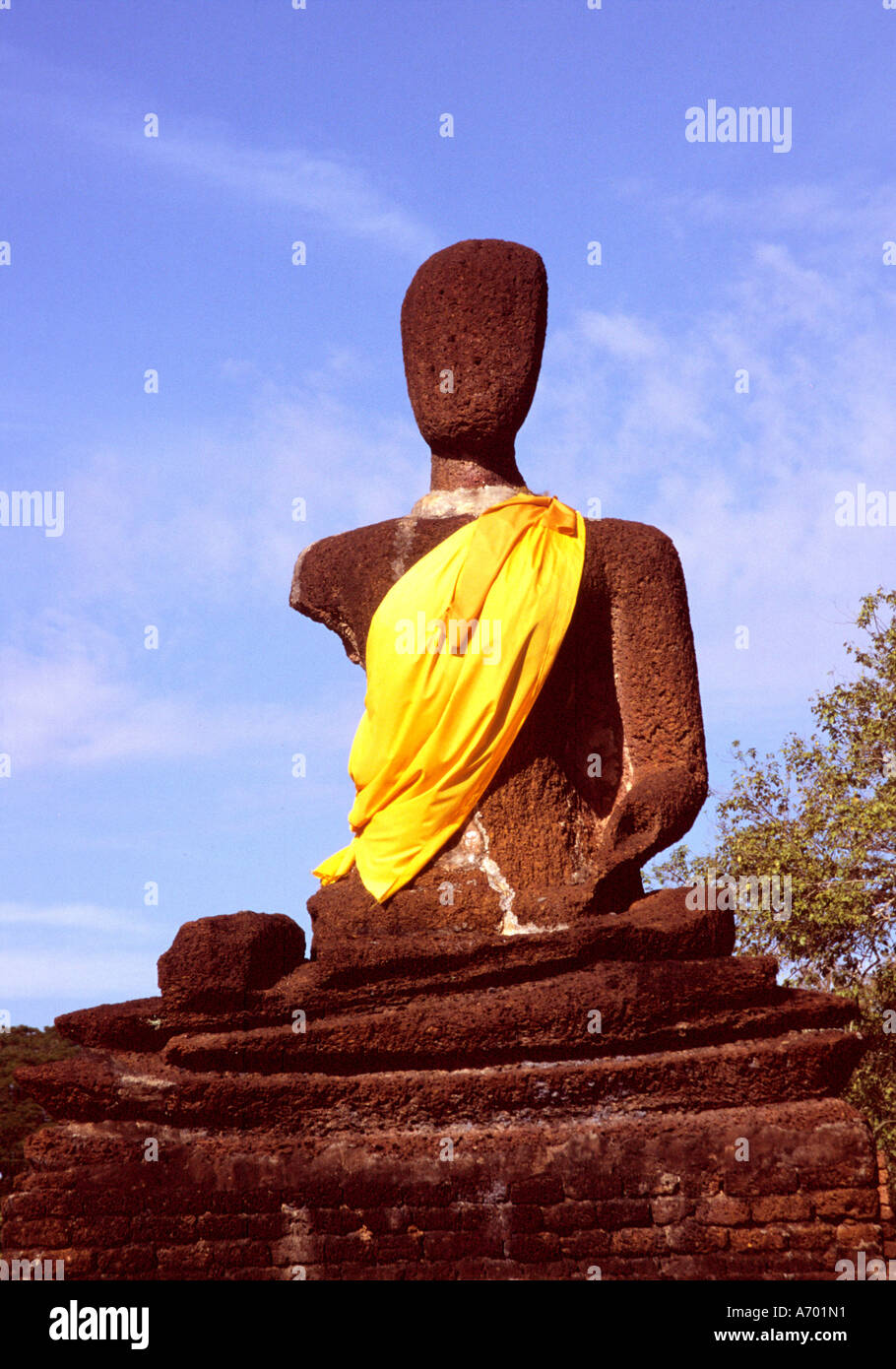 Thaïlande Kamphaeng Phet Wat Phra Sit Iriyabot post période classique de style Sukhothai Banque D'Images