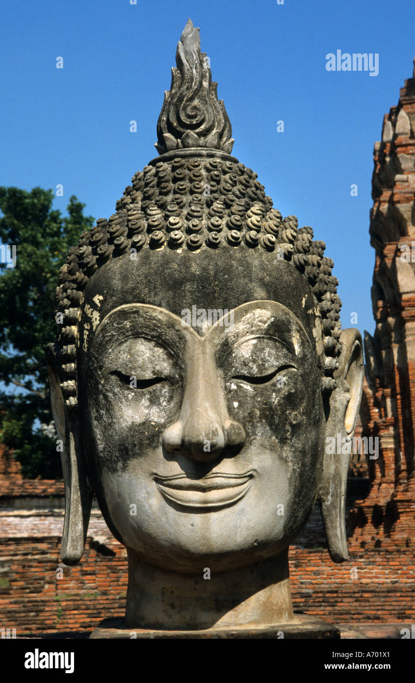 Wat Phra Ram temple Khmer Ayutthaya Thaïlande Roi Ramathibodi Banque D'Images