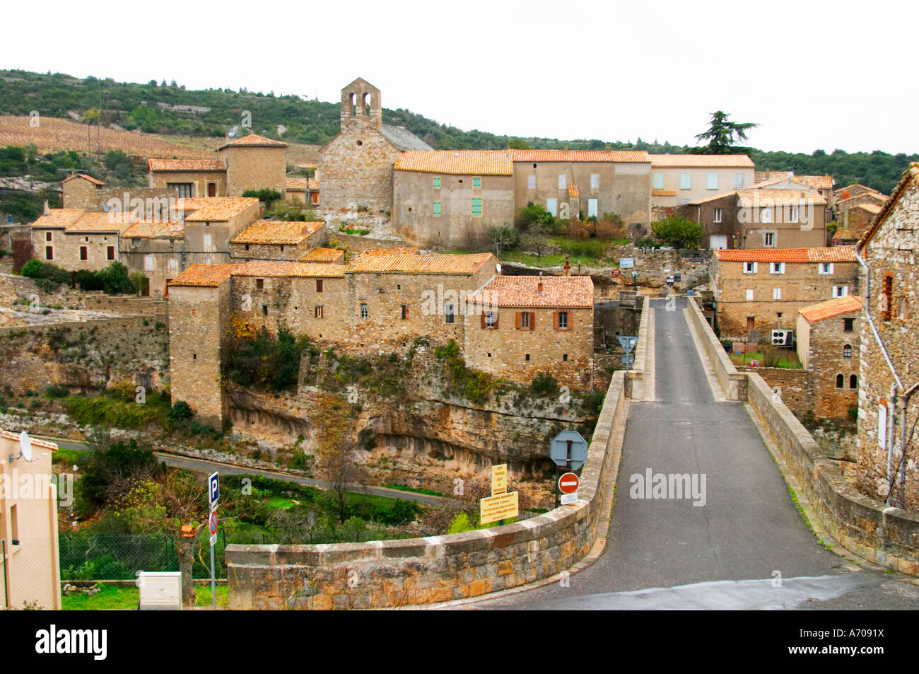 Minerve village Minervois. Languedoc. La France. L'Europe Photo Stock