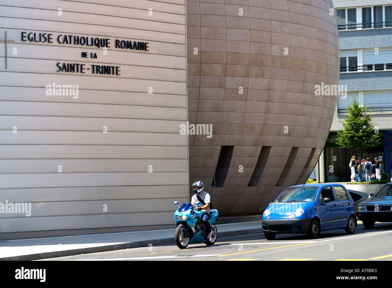 L'église Holy Trinity Church sphérique Genève Suisse Banque D'Images
