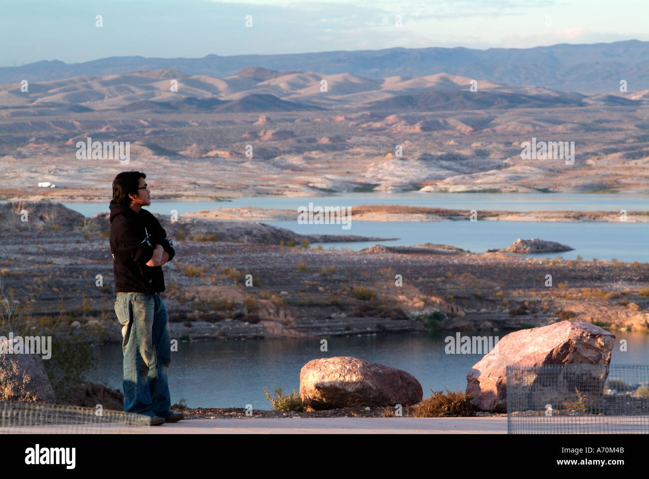 L'homme à faire de l'hydromel au Nevada Banque D'Images