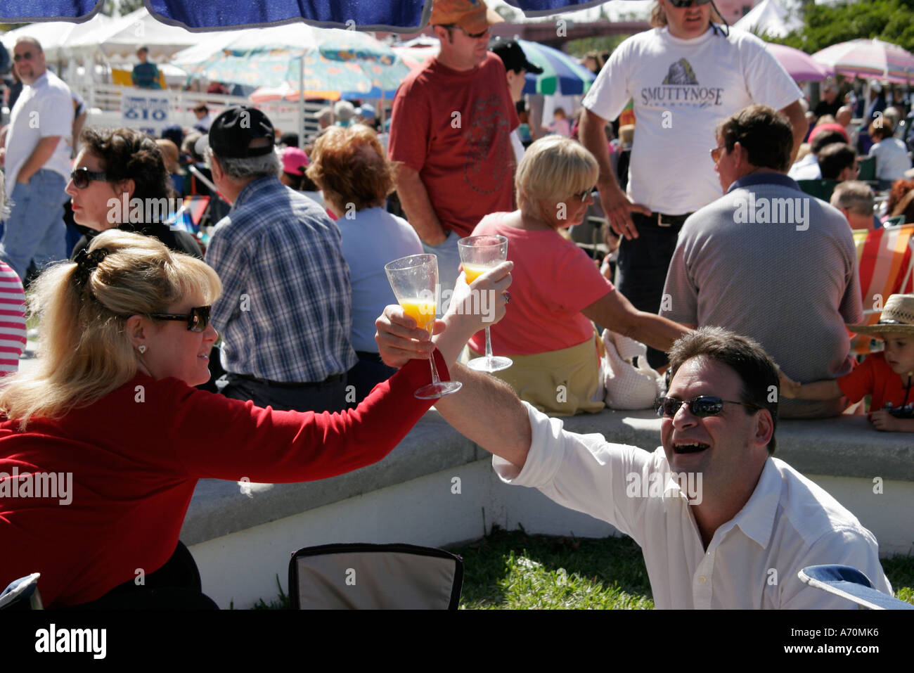 Pi.Fort Lauderdale Florida, promenade au bord de la rivière, brunch