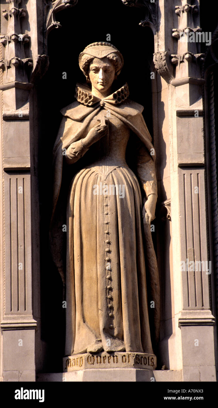 Fleet Street Mary Queen of Scots Mary Queen of Scots 15421587 aussi Marie Stuart, fille de Jacques V Roi d'Ecosse Banque D'Images