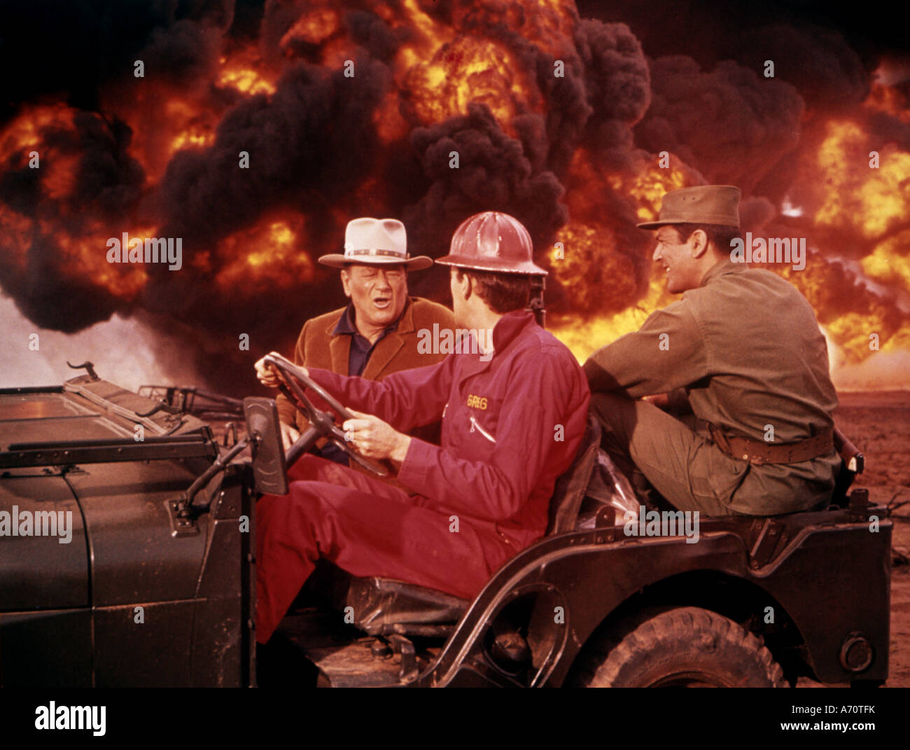 1968 HELLFIGHTERS Universal film avec John Wayne Banque D'Images