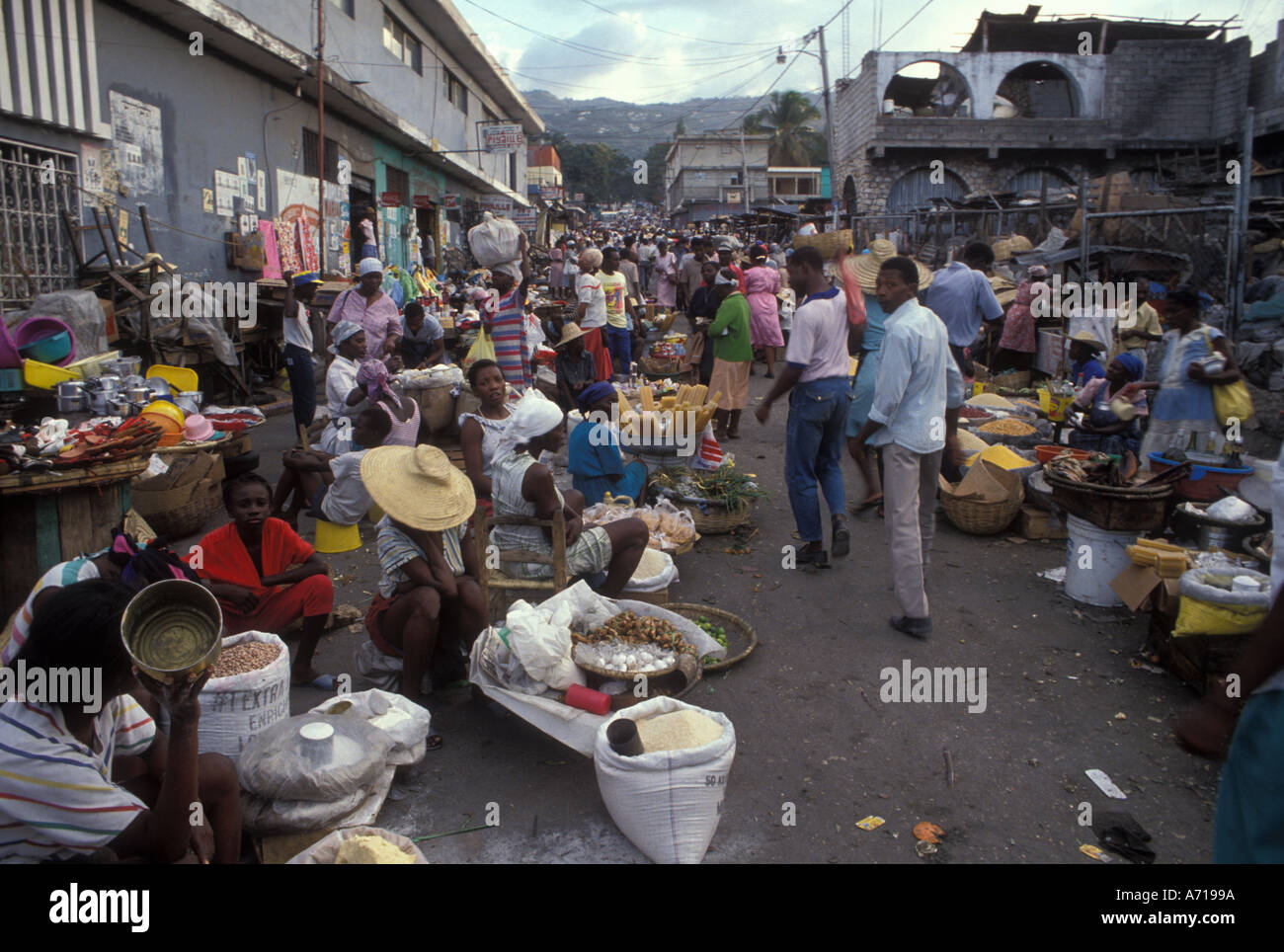 Haiti marché en plein air Banque de photographies et d’images à haute ...