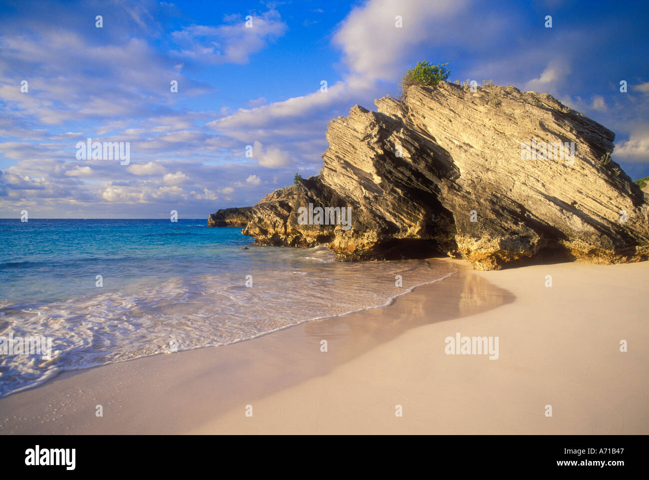 Scène de plage aux Bermudes Banque D'Images