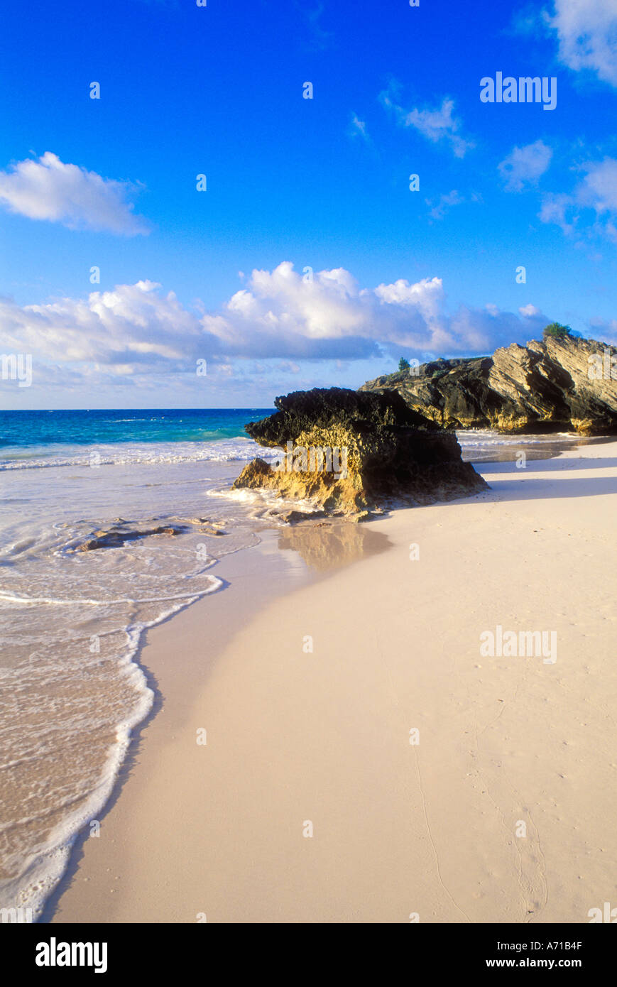 Scène de plage Bermudes Banque D'Images