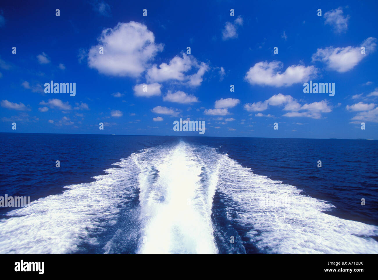 Service de bateau de l'océan Indien aux Maldives Banque D'Images