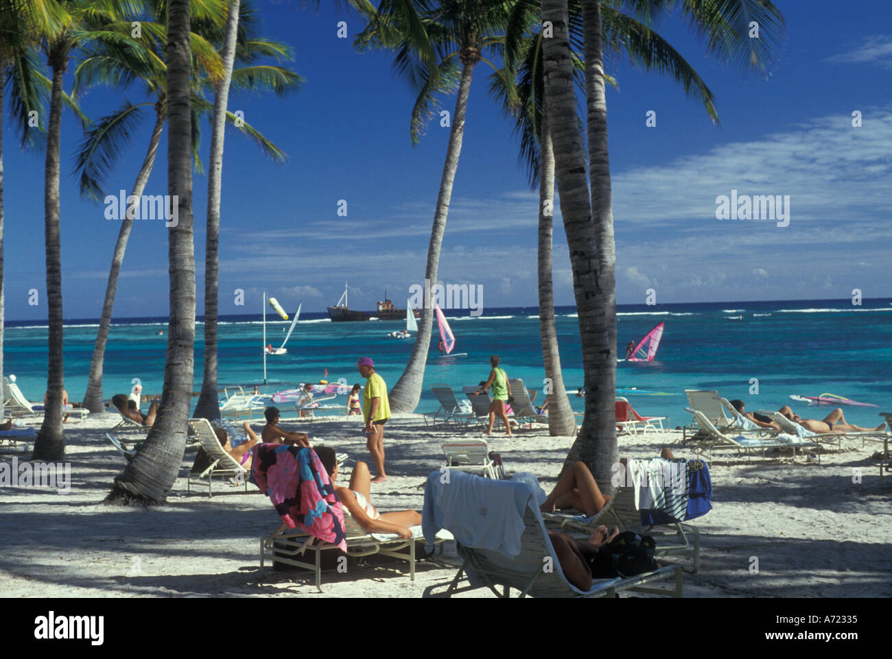 AJ2326, des Caraïbes, la République Dominicaine Banque D'Images