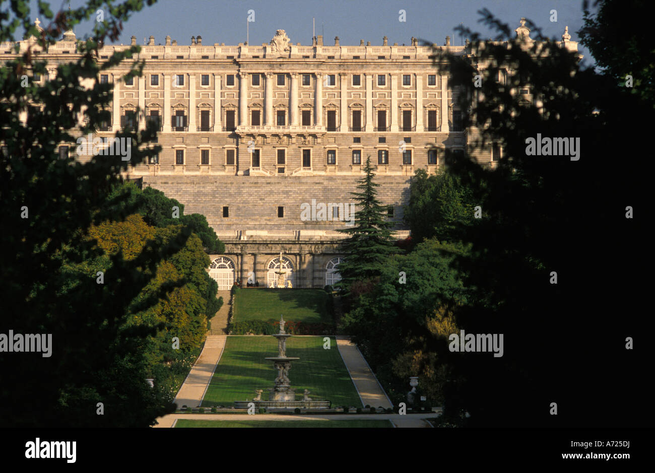 Le Palais Royal de Madrid, Espagne Banque D'Images