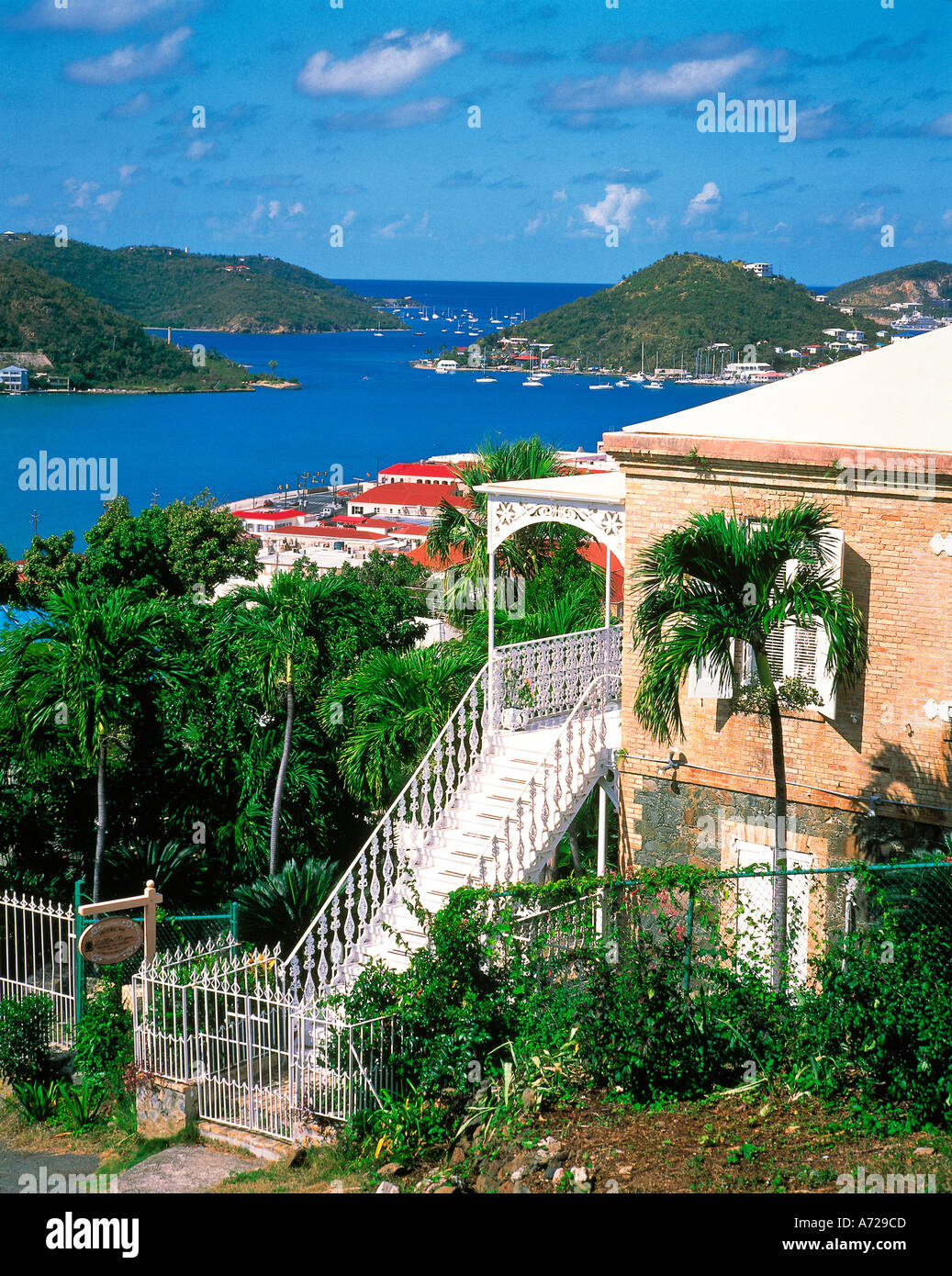 Charlotte Amalie et Historic Inn St Thomas U Antilles Îles Vierges Banque D'Images