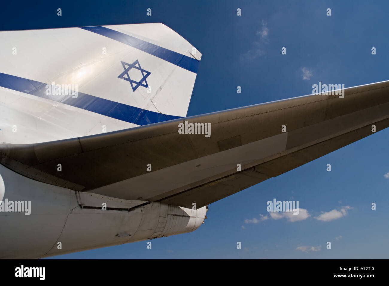 Stock Photo d'El-Al Airlines 747-400 Queue israélienne Banque D'Images