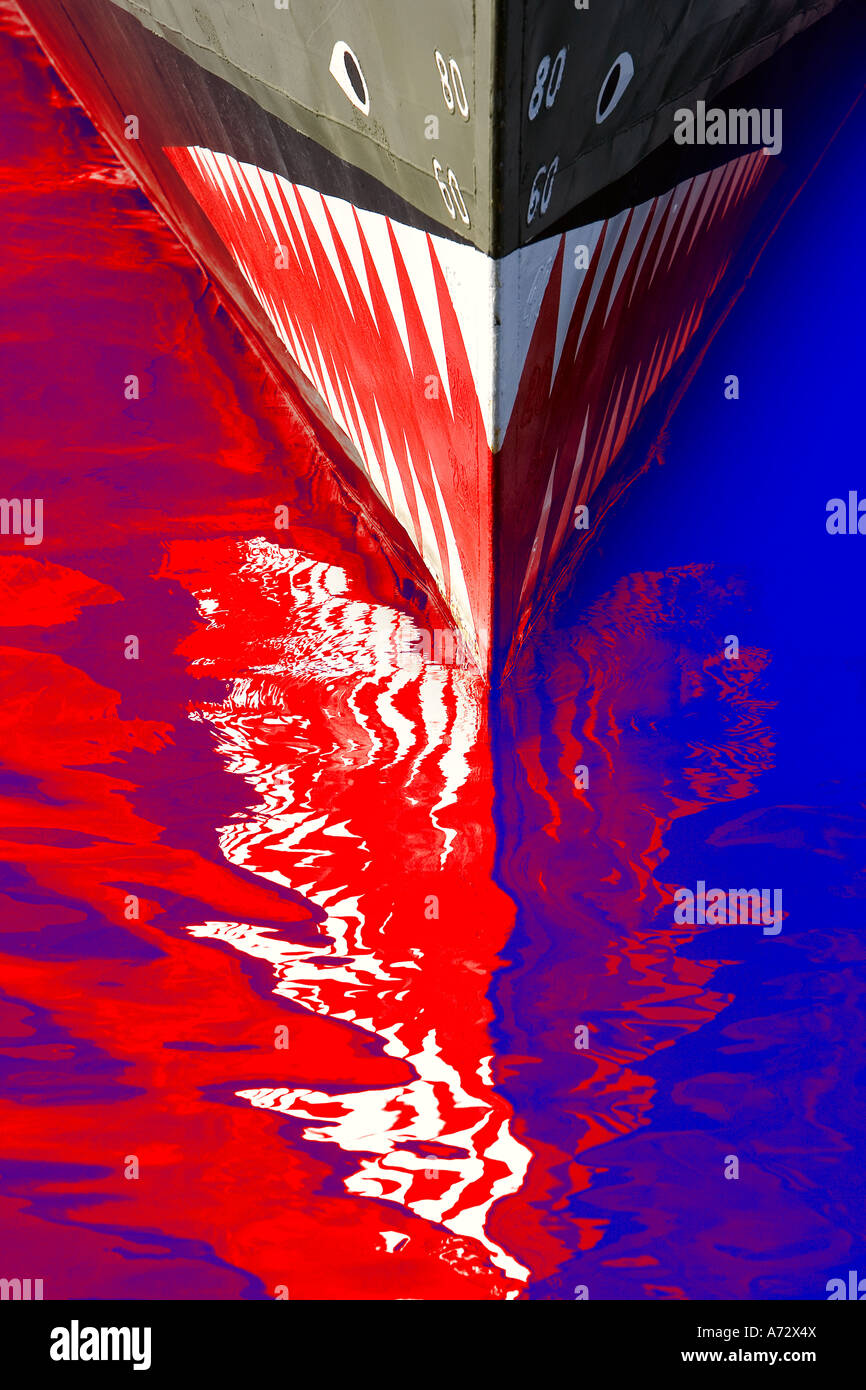 Waterreflections à partir de la tige peint Banque D'Images