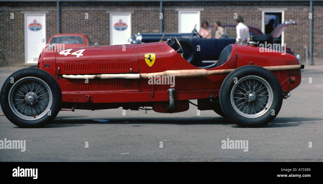 Alfa Romeo Monza voiture de course du début des années 1930, photographié à Silverstone Banque D'Images