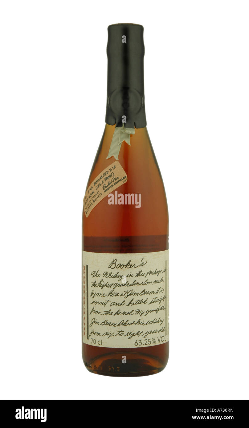 Booker's Kentucky Straight Bourbon Whiskey Banque D'Images