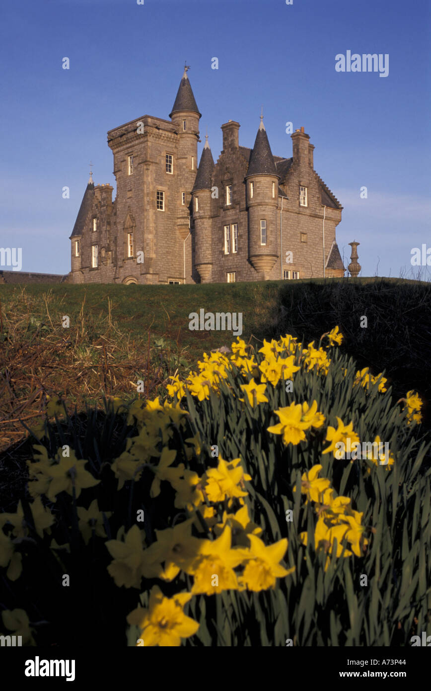 L'Écosse, l'île de Mull. Glengorm Château. Région de Tobermory. Banque D'Images