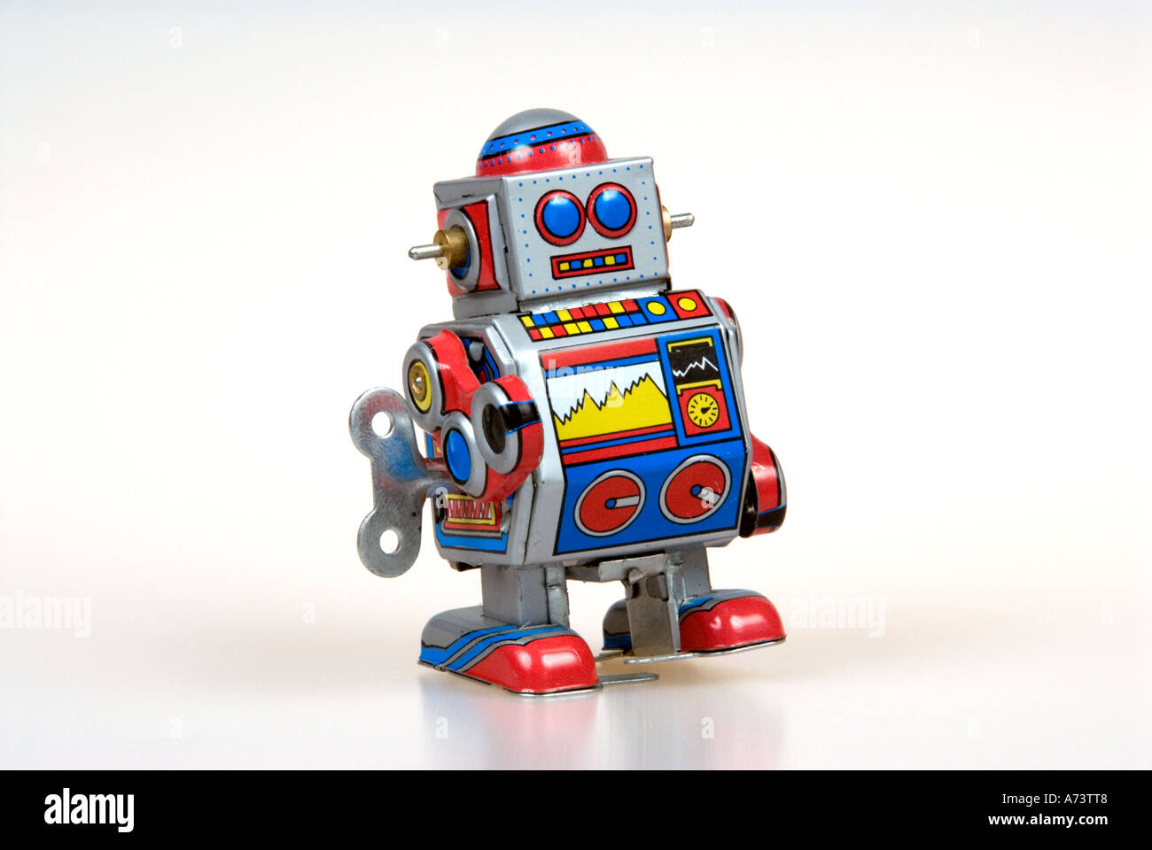 Style Fifites tin toy robot Banque D'Images