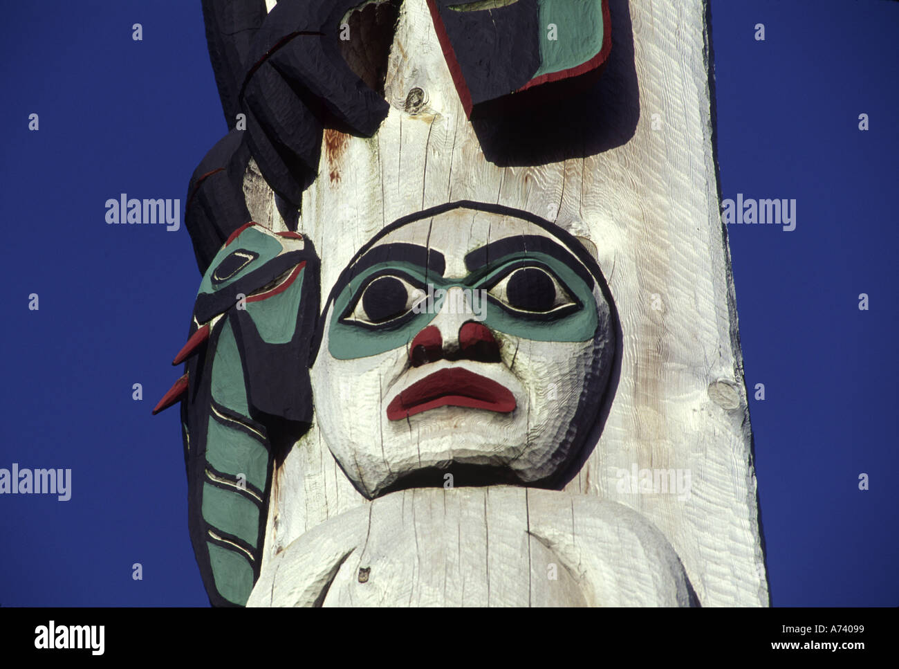 Parc d'état de Totem Bight Ketchikan Alaska Banque D'Images