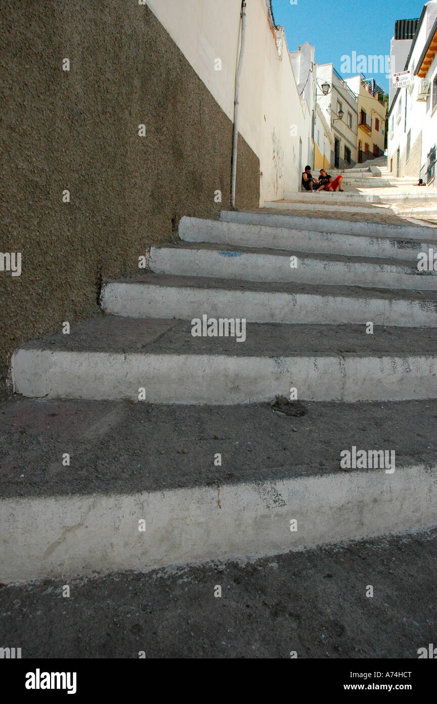 Chemin du Château de Sainte Catalina JAEN Andalousie Espagne Banque D'Images