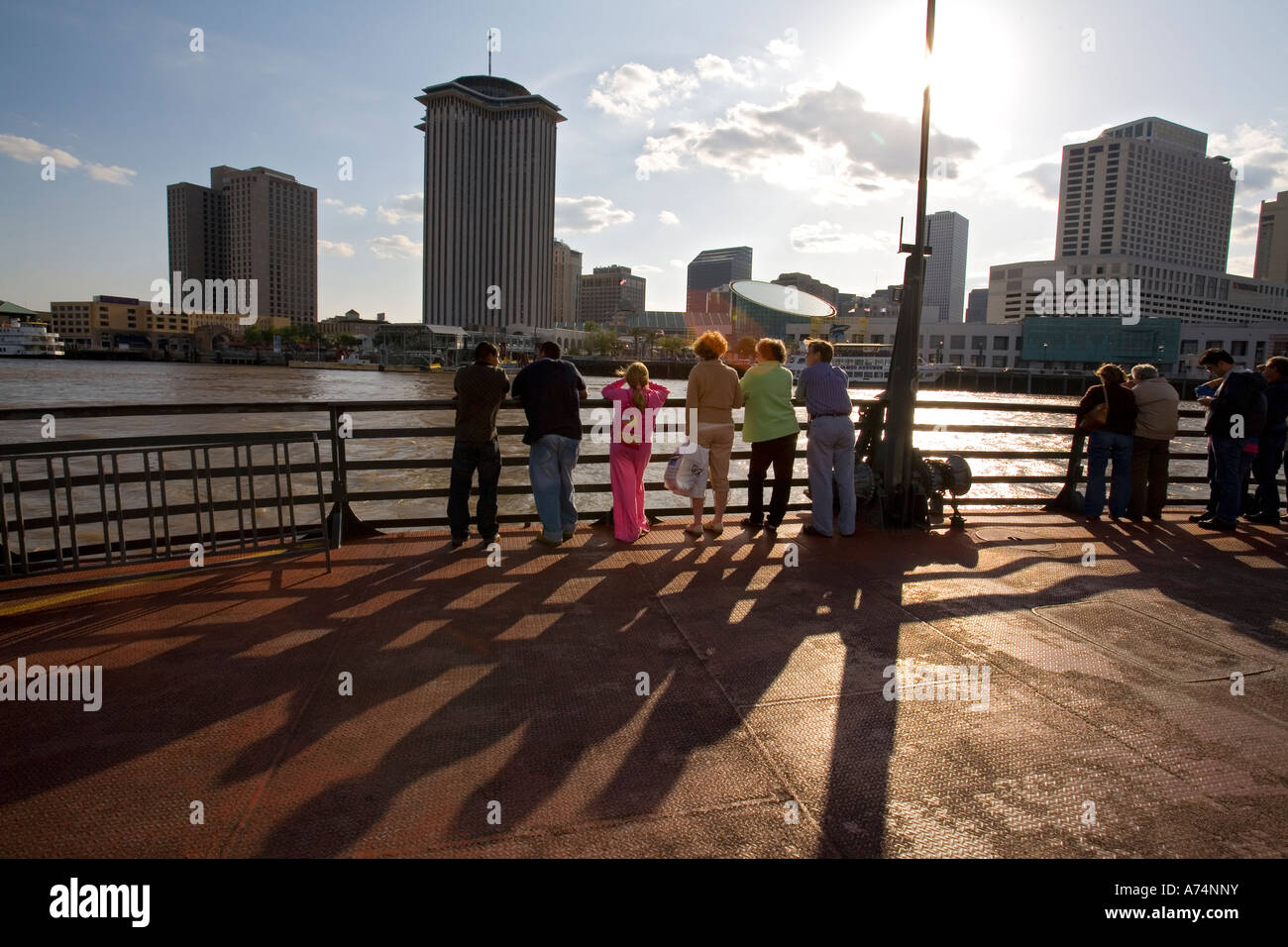 Mississippi River Ferry à la Nouvelle Orléans Banque D'Images