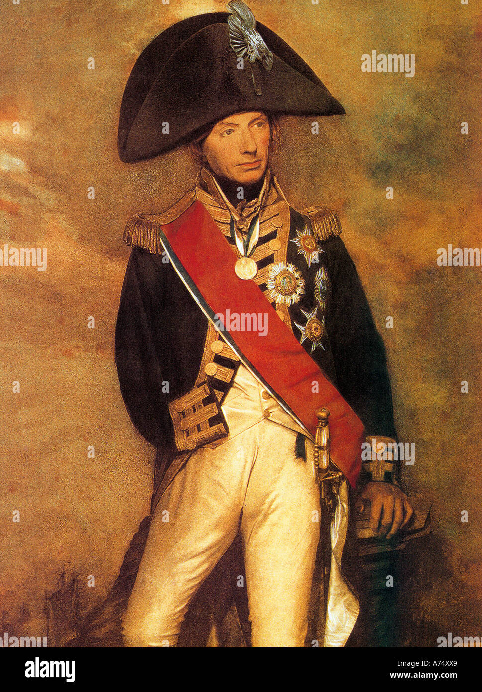 Le Vicomte HORATIO NELSON 1758 à 1805 héros naval britannique Banque D'Images
