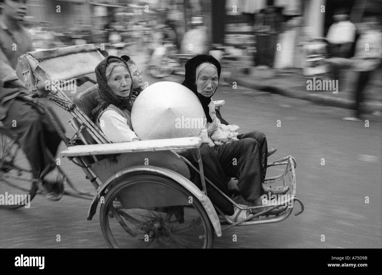Scène de rue Hanoi Vietnam Banque D'Images