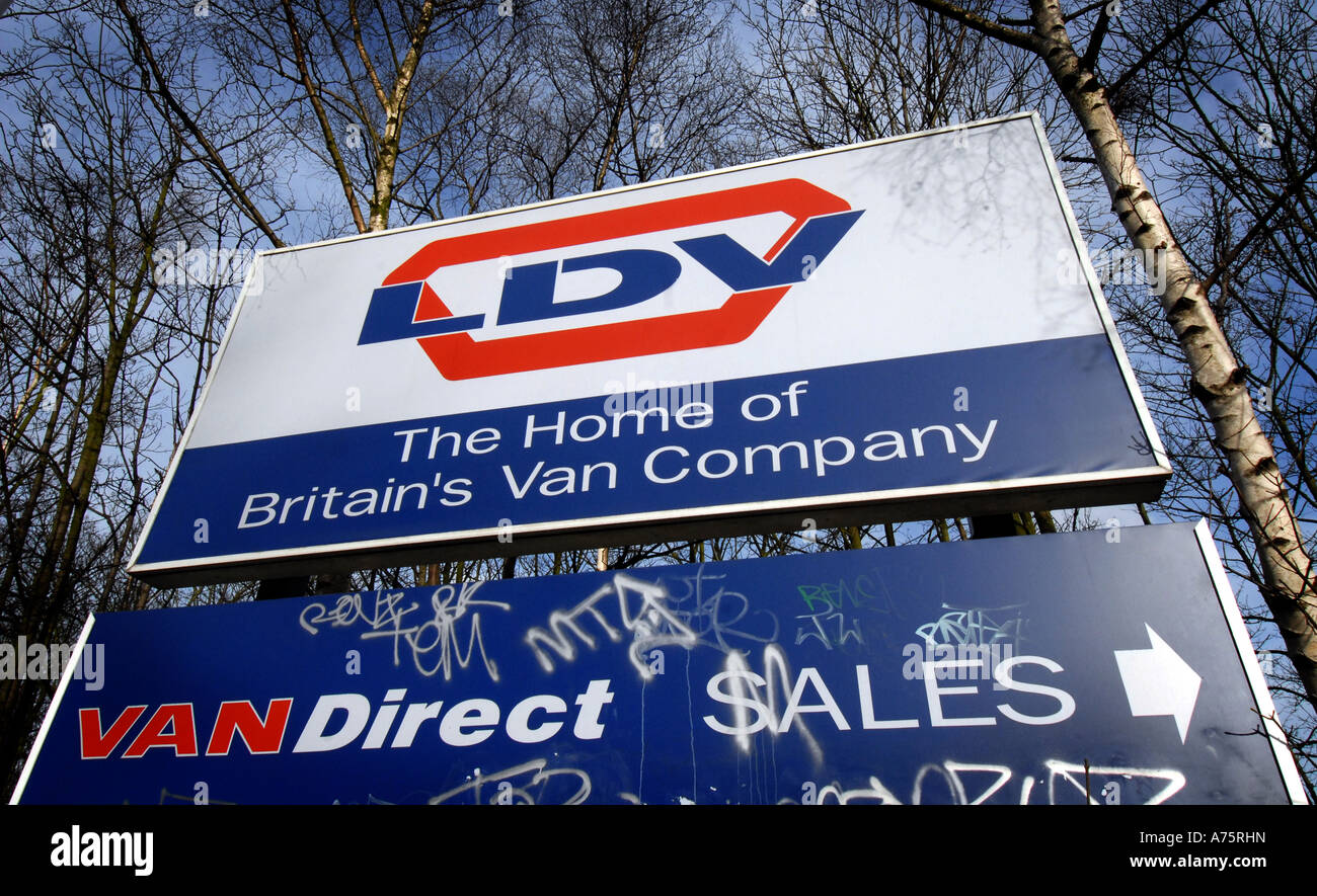 Une LDV VAN SIGNE EN L'USINE DE WASHWOOD HEATH,BIRMINGHAM, ANGLETERRE. Banque D'Images