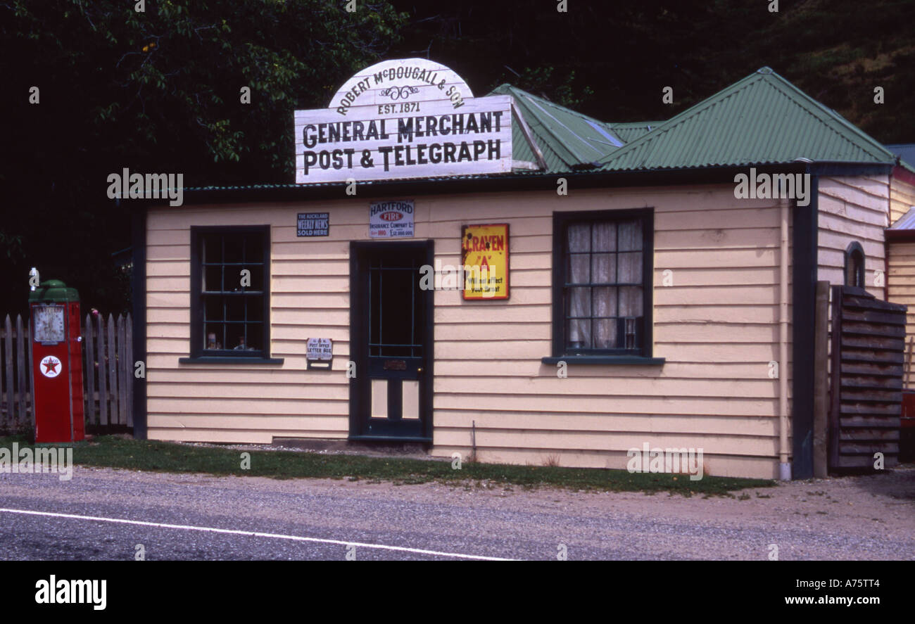 Bureau de poste historique magasin général à Cardrona ile sud Nouvelle Zelande Banque D'Images