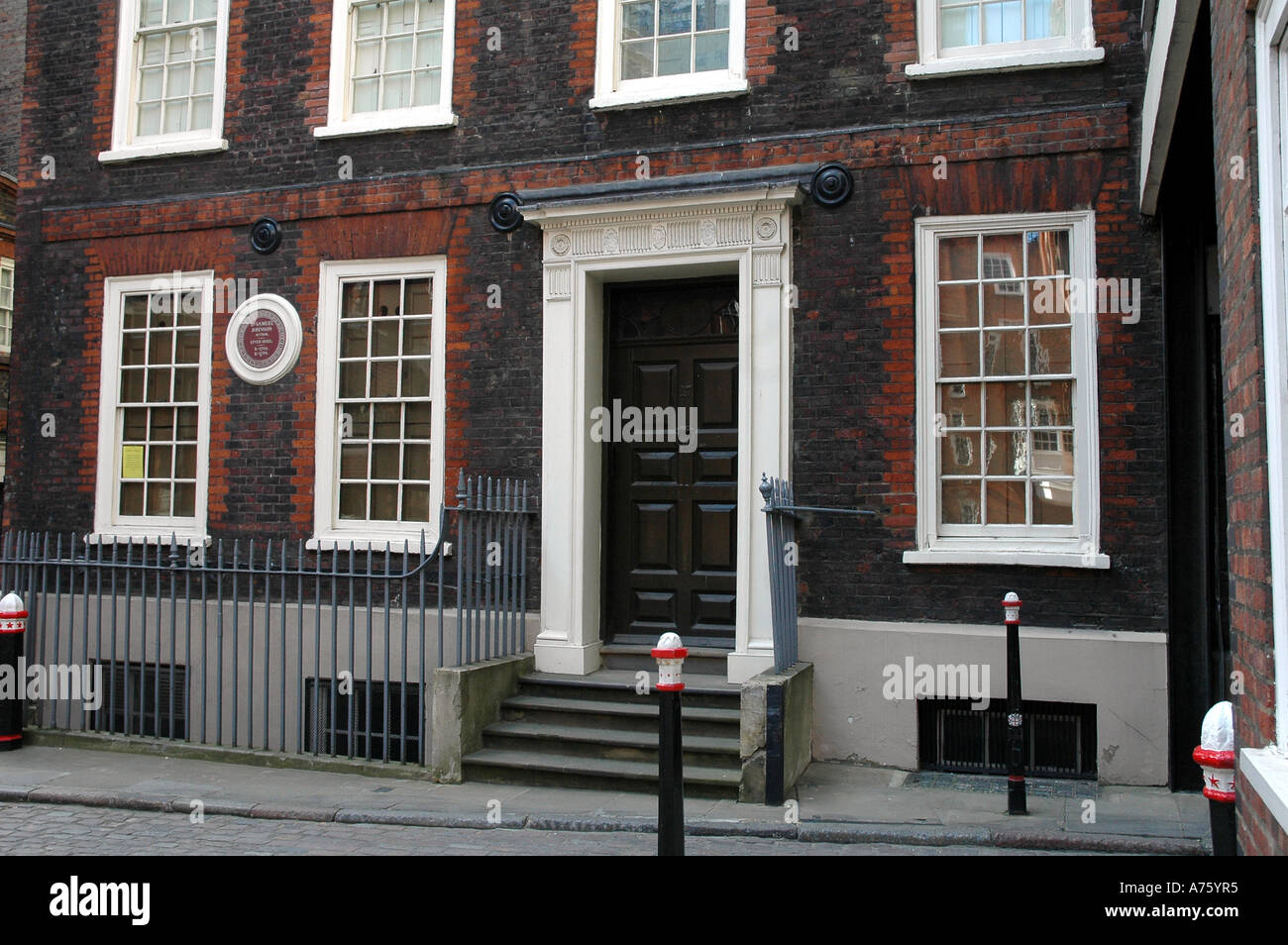 Samuel Johnson,s chambre indisponible Street Londres Banque D'Images