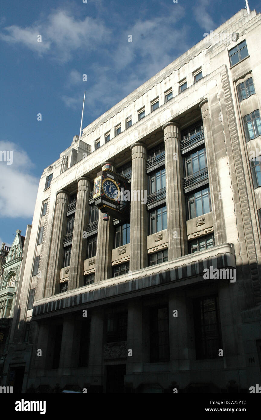 L'ancienne flotte Telegraph Building Street London ( maintenant une banque) Banque D'Images