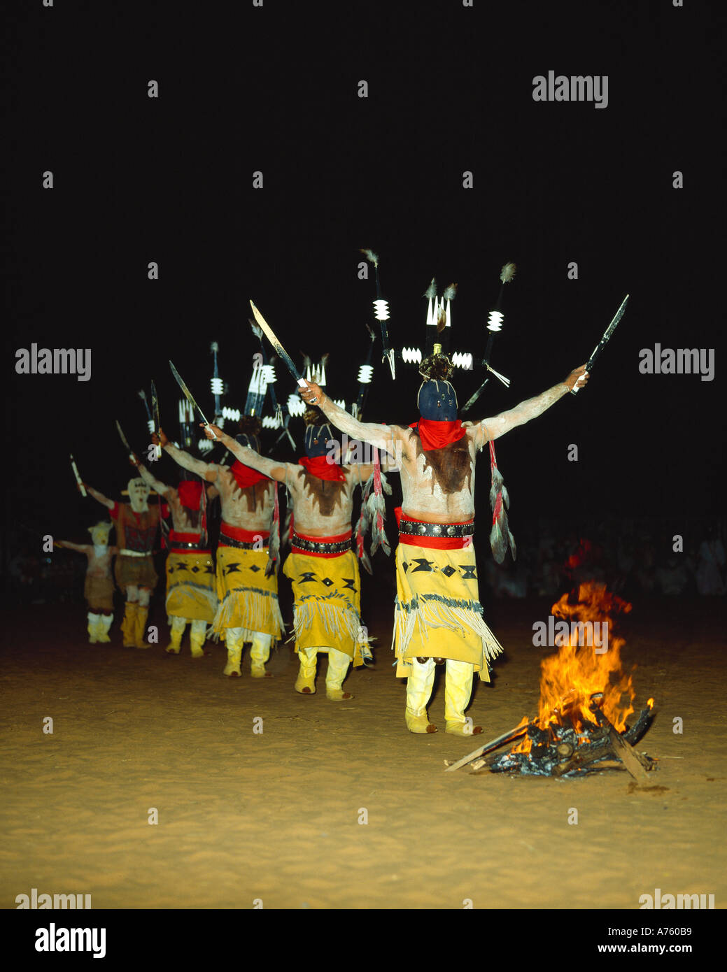 Danse du feu d'Apache Banque D'Images