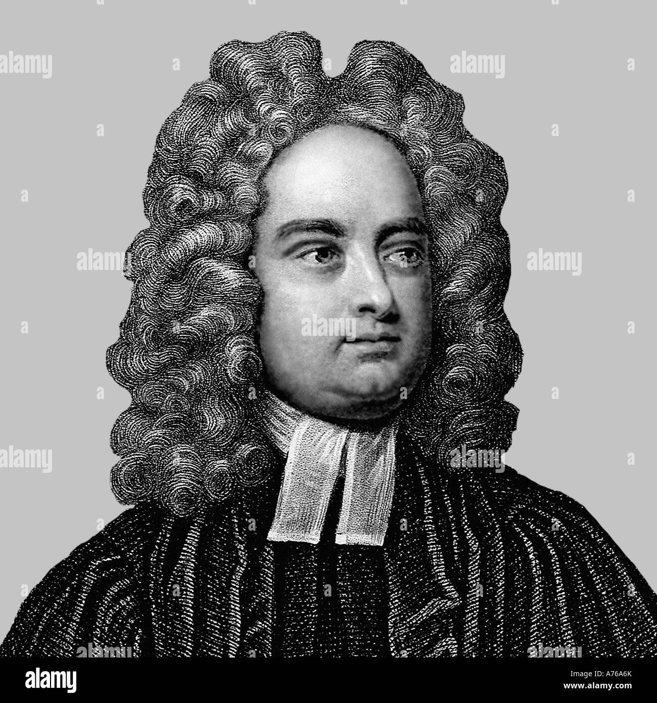 Jonathan Swift 1667 1745 écrivain poète satirique Anglo Irish Gravure Banque D'Images