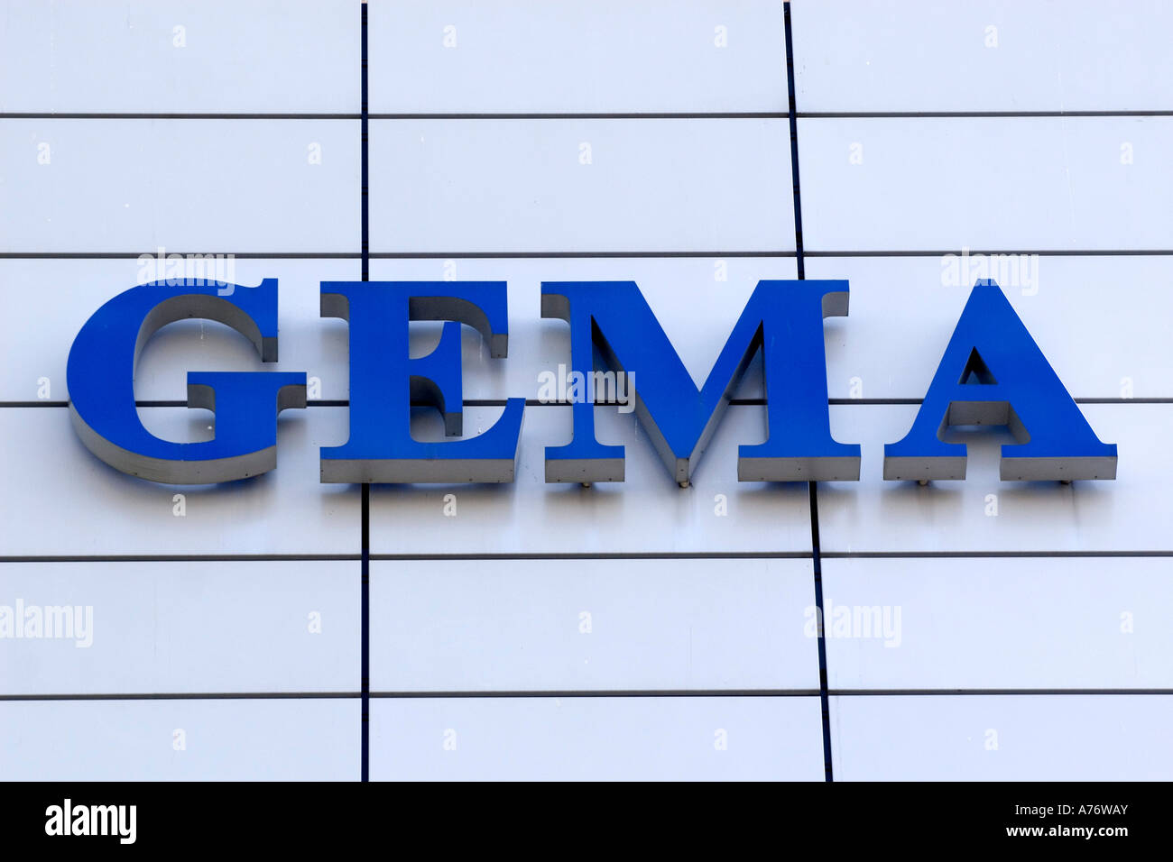 GEMA - signe Banque D'Images