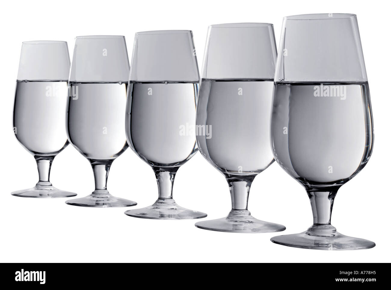 Verres de sake CUT OUT Banque D'Images