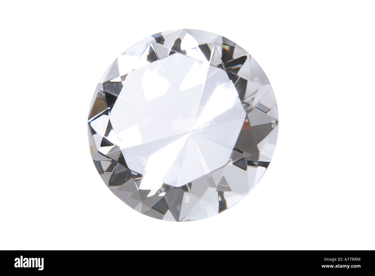 Diamond cut out sur fond blanc Banque D'Images