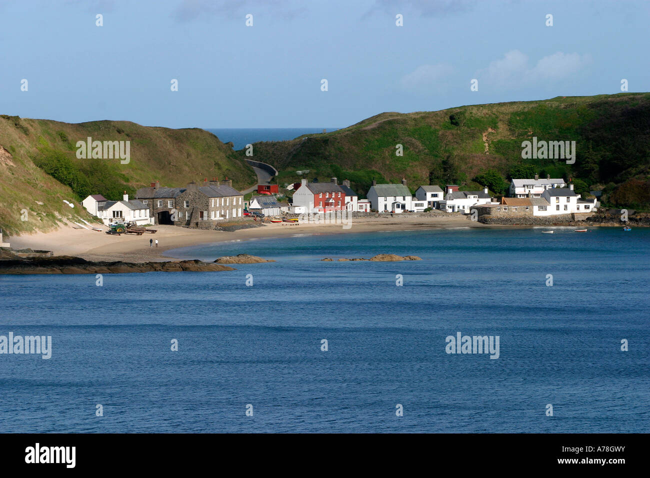Porth Dinllaen Gwynedd au Pays de Galles et village Pub Ty Coch Banque D'Images