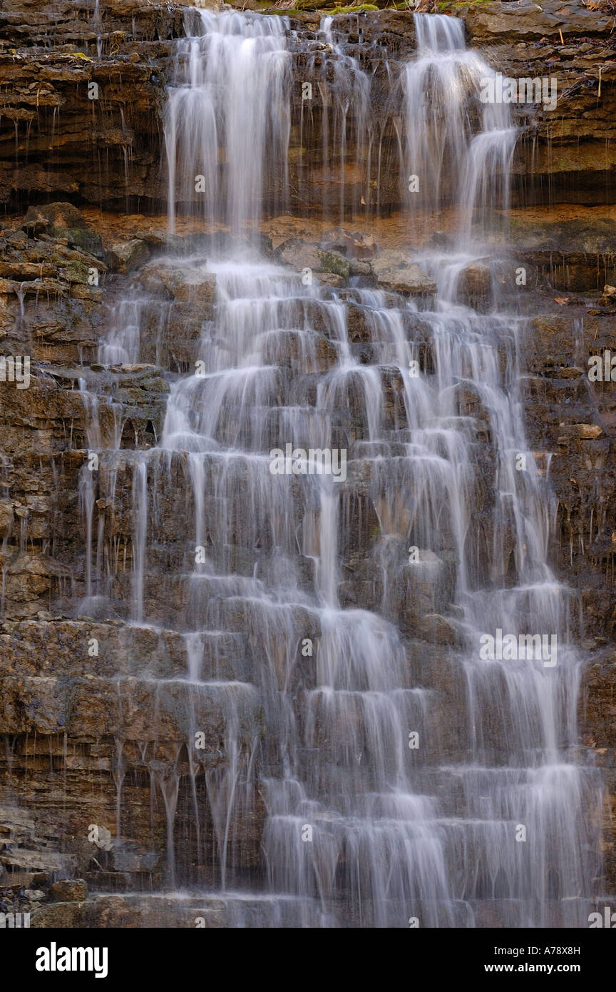 Hurst Falls à Cove Spring Park à Frankfort au Kentucky USA Banque D'Images