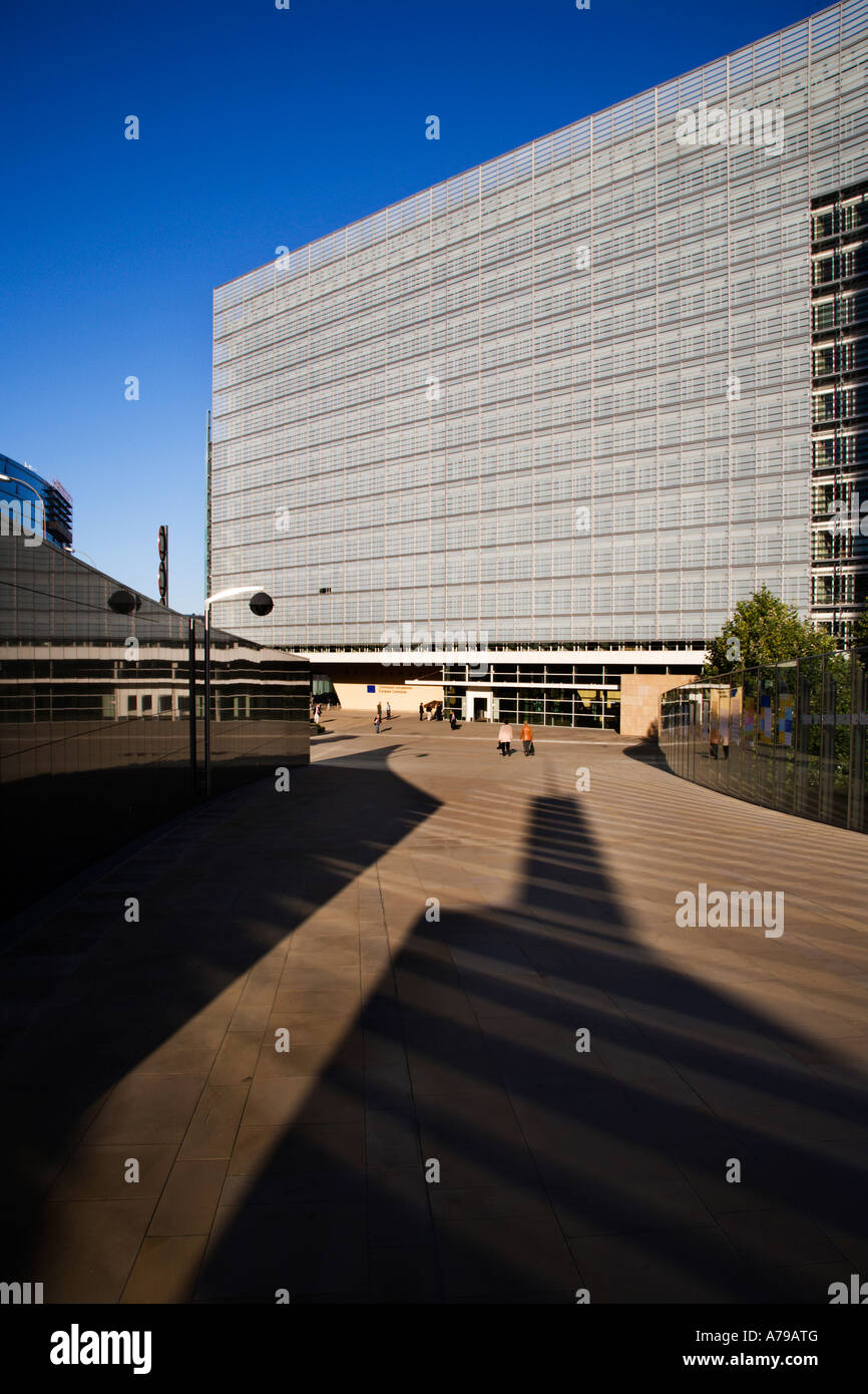 Le bâtiment Berlaymont, Commission européenne dans le quartier européen Bruxelles Belgique Banque D'Images