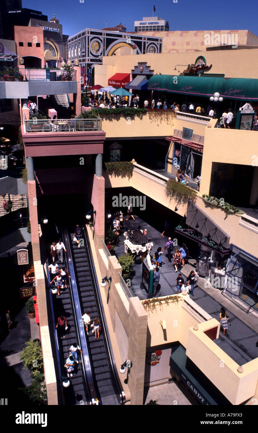 San Diego Westfield Horton Plaza Shopping Mall USA Banque D'Images