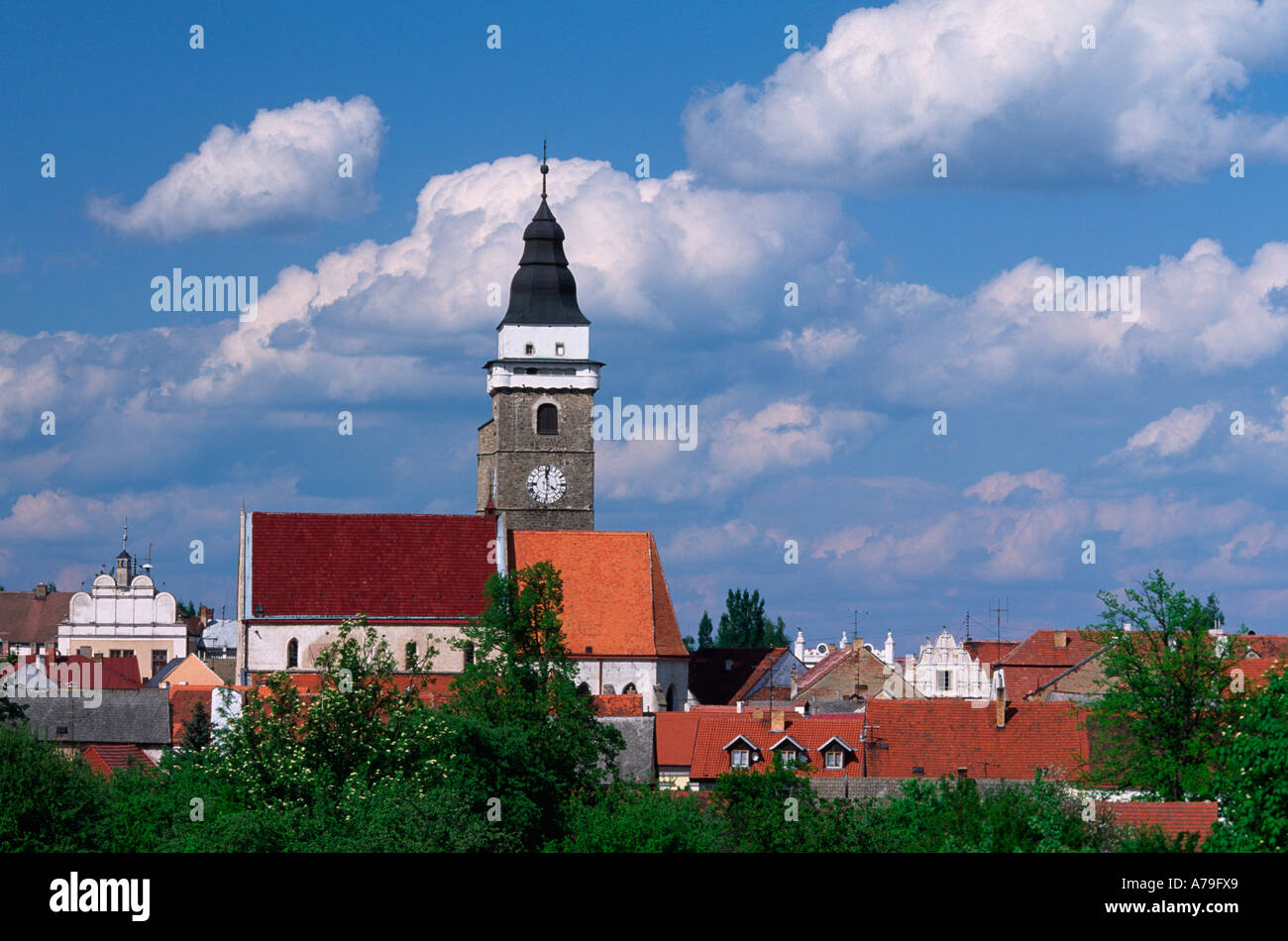 Ruraltown Provinzstädchen Slavonice Tschechien de Slavonice République Tchèque Banque D'Images