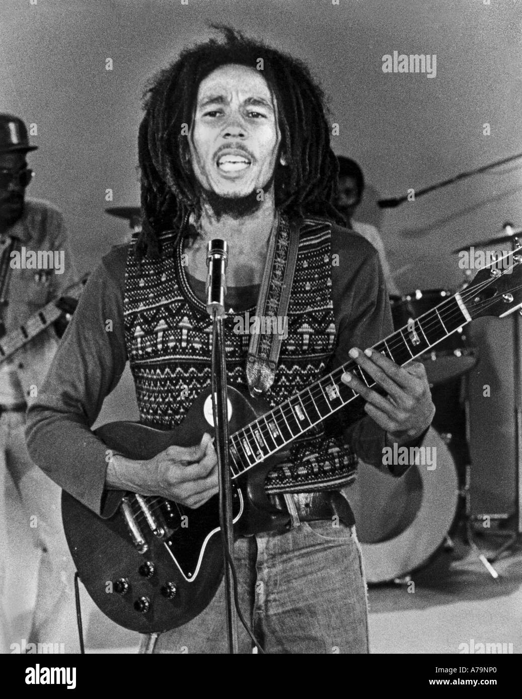 BOB MARLEY (1945-1981) musicien jamaïcain de reggae en 1978 Banque D'Images