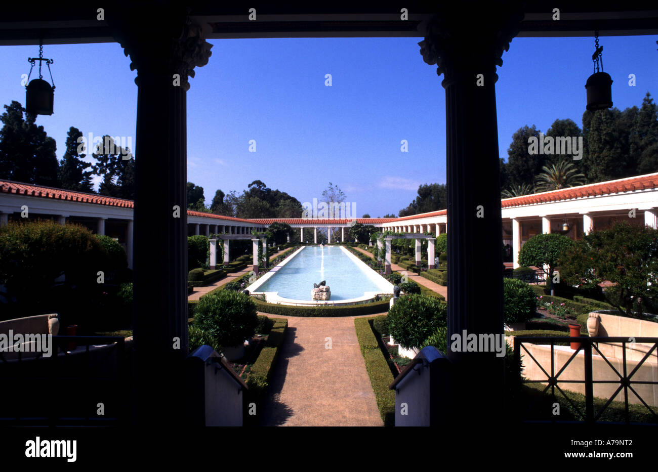 J Paul Getty Museum Malibu États-Unis Californie Banque D'Images