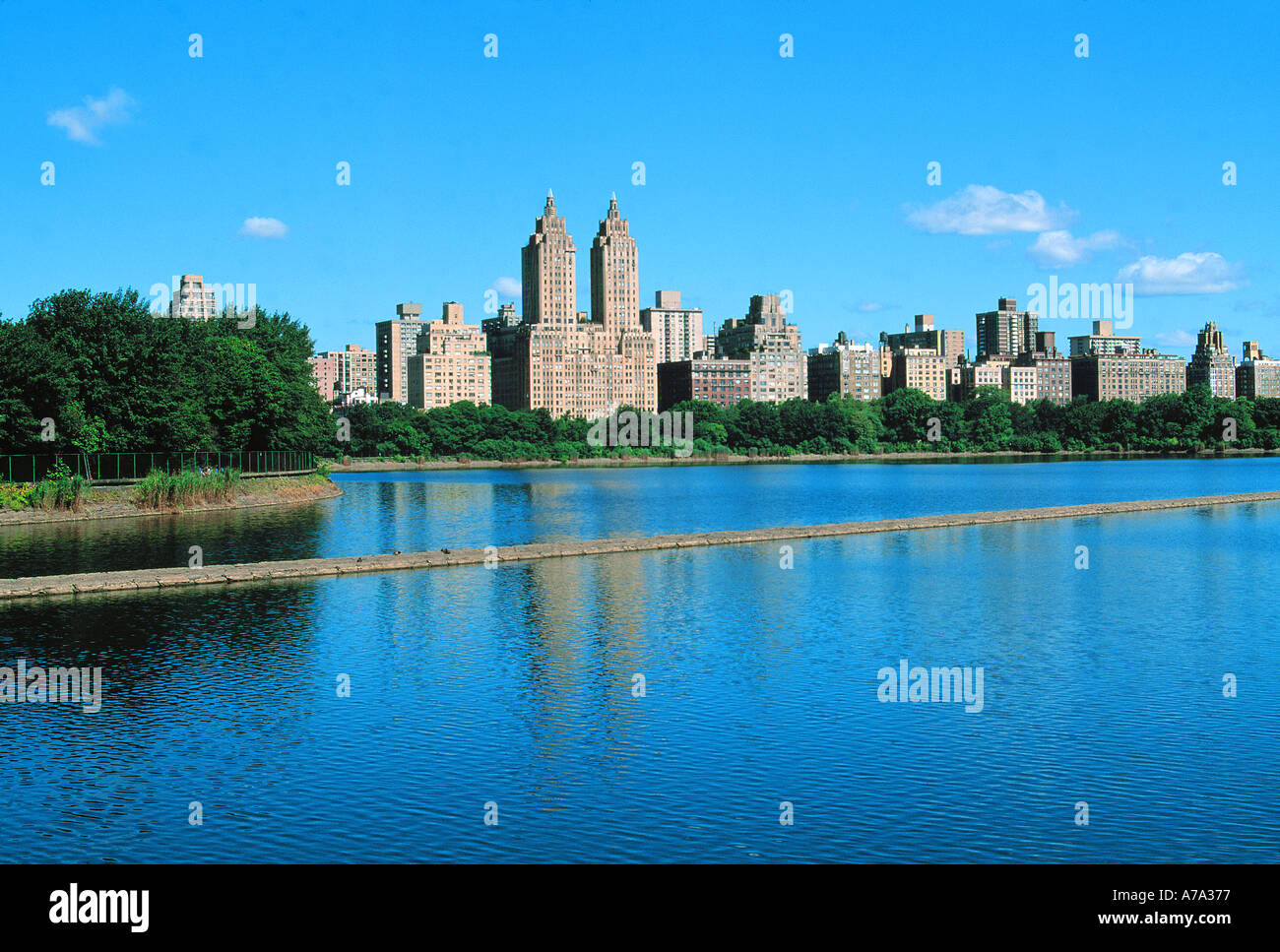 Le réservoir Central Park, New York Banque D'Images