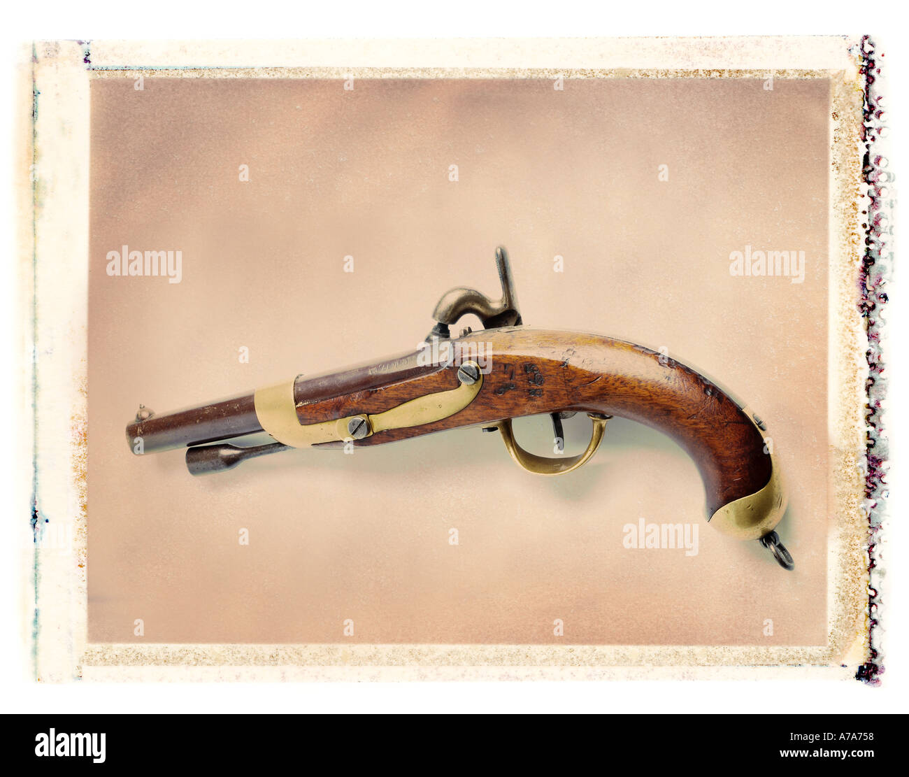 antique pistol Banque D'Images